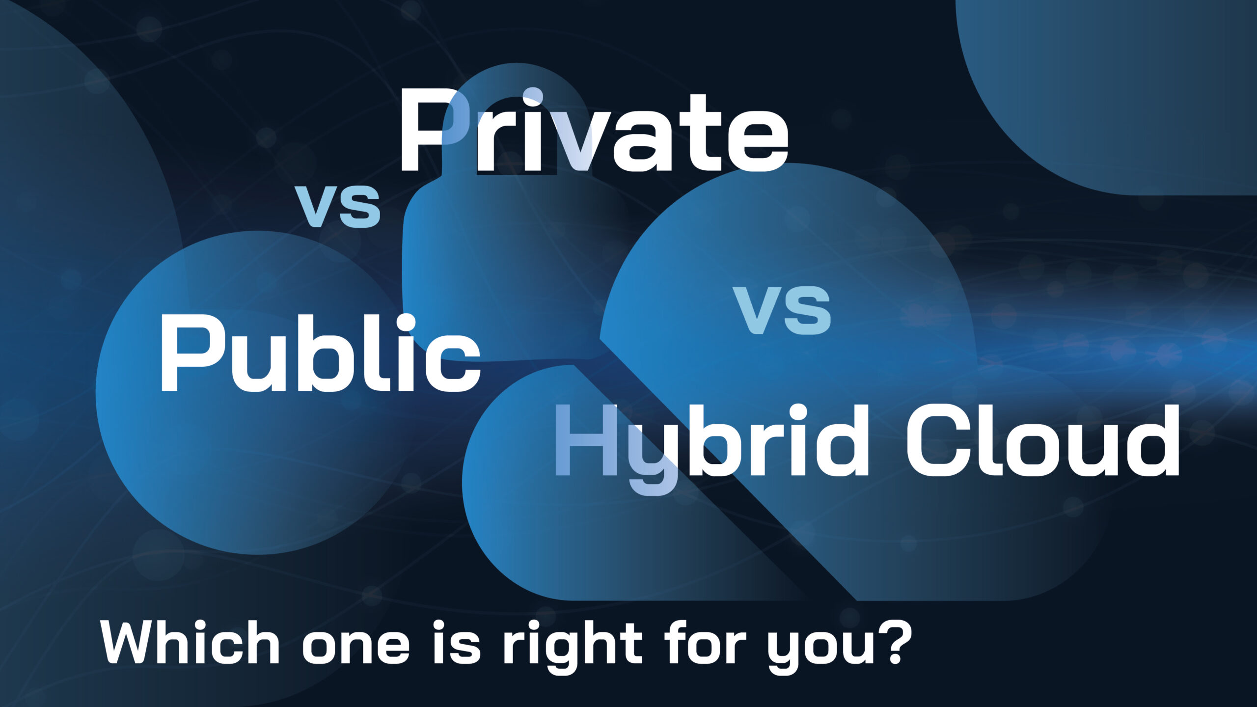 Public vs Private vs Hybrid Cloud: Which one is right for you?